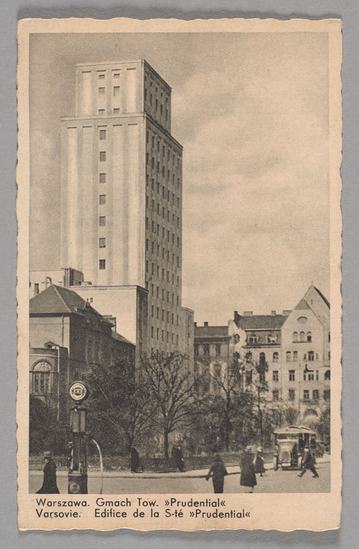 The building of the “Prudential” Insurance Company, around 1937, today Warszawa Hotel, property of the Museum of Warsaw